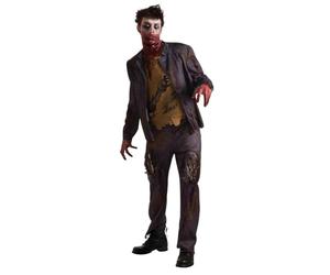 Rubie's Costume Co - Costume da Shawn Zombie, da Uomo, Marrone/Nero., Taglia Unica