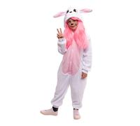 Rubies Costume Coniglietto per bambino e bambina, Tuta con cappuccio e coda, Ufficiale Rubies per Carnevale, Halloween, Feste e Natale