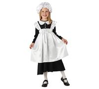 Rubie's- Costume da Cameriera vittoriana Victorian Maid Bambini Ragazze, Multico