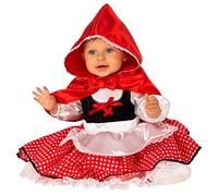 Rubies Costume da Cappuccetto per ragazze, vestito e mantello con cappuccio, taglia 1-2 anni, per Carnevale, feste, Halloween