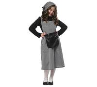 RUBIES Costume Da Castagna per ragazze, Vestito con maglietta, fazzoletto e grembiule, ufficiale Rubies per castagnata, Halloween, carnevale, feste scolastiche