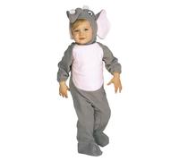 Rubies Costume da elefante per bambini e bambine, tuta con cappuccio e coda