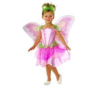 Rubie's Costume da Fata Rosa Primaverile per Bambine + Ali Fata primaverile M