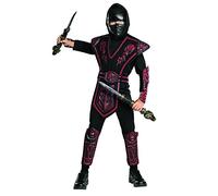 Rubies Costume da Ninja rosso mascherato per bambini 3-4 anni (882152-S)