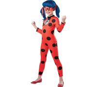 Rubies Costume Miraculous Ladybug Tikki per bambina, tuta Ladybug con maschera, Zag ufficiale, per Carnevale, Compleanni, Natale, Halloween