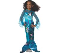 Rubie's Costume da Sirena Sirenetta Magica con Coda Vestito Carnevale Bambina