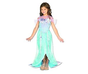 Rubie's Costume da sirena ufficiale deluxe per ragazze, taglia M, giornata mondiale del libro