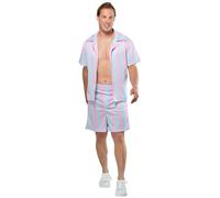 Rubies Costume da uomo Barbie Movie Beach Ken, pantaloncini e camicia, L
