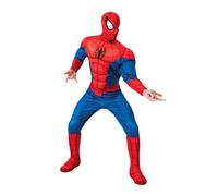 Rubies Costume da uomo Marvel Universo Spider-Man Deluxe, Come mostrato, Prossoefinito
