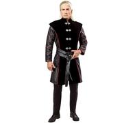 Rubies Costume Daemon Targaryen Deluxe per uomo, Cappotto in stile tunica con dettagli e cinture, Licenza Ufficiale Game of Thrones per Carnevale, cosplay e feste