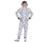 Rubies Costume Dalmata per adulti, uomo e donna, Tuta con cappuccio e coda, Abito costumi per Carnevale, addio al celibato, cosplay e feste