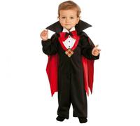 Rubies Costume Dracula per bambini, Abito con papillon rosso e mantello con alza-collo, Costumi halloween bambino, neonato, carnevale e compleanni