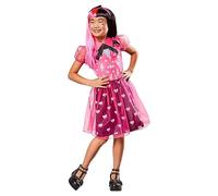 Rubies Costume Draculaura Classic per bambina, vestito e fascia per capelli, Monster High ufficiale, per Carnevale, Natale, Compleanni, Feste e Halloween