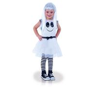 Rubies Costume Fantasma con movimento degli occhi per bambina, Abito con fiocco e gonna con tutù e collant, Oficiale Rubies per halloween, carnevale e cumpleanni