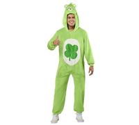 Rubies Costume Grood Luck Bear per adulti, Orso portafortuna, Tuta con cappuccio, Licenza Ufficiale Care Bears, Unisex per Carnevale, Halloween, Feste e Cosplay