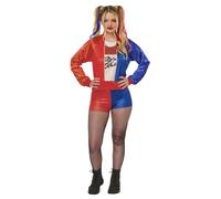 Rubies Costume Harley Quinn OPP da donna, giacca e pantaloni stampati digitalmente, licenza ufficiale DC Comics, squadra suicida, joker per Halloween, carnevale, feste e cosplay