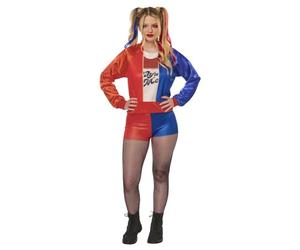 Rubies Costume Harley Quinn OPP da donna, giacca e pantaloni stampati digitalmente, licenza ufficiale DC Comics, squadra suicida, joker per Halloween, carnevale, feste e cosplay