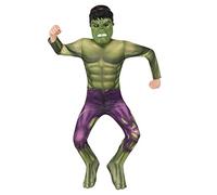 Rubie's Costume Hulk per Bambini, Cartoni Animati, Verde, M-7 à 8 ans-117 à 128