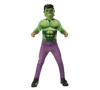 Rubies Costume Hulk Classic per bambino e bambina, Tuta stampata e maschera, Licenza Ufficiale Marvel per Carnevale, Cumpleanno e Feste