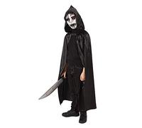 Rubies Costume Incappuciato Insanguinato per ragazzi, Mantello con cappuccio e maschera, Oficiale Rubies per halloween, carnevale e cumpleanno