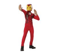 Rubies Costume Iron Man per Ragazzi e Ragazze, Tuta con Maschera, Costume Basic, Licenza Ufficiale Marvel per Compleanni, Feste e Regali