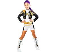 RUBIES COSTUME KPOP RUMI GOLD CLASSIC, per ragazza, ragazze, k-pop, Rumi, netflix, Top, giacca e pantaloncini, licenza ufficiale Netflix, demon hunters, huntrix, per carnevale, feste e cosplay