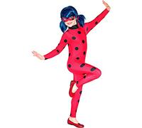Rubies Costume Ladybug Classic per bambina, Tuta stampata e maschera, Licenza Ufficiale Miraculous Ladybug per Carnevale, Cumpleanno e Feste