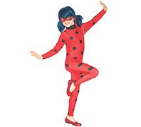 Rubies - Costume Ladybug Classic per bambina, Tg. S (3/4 anni), Tuta stampata e