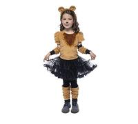 Rubies Costume Leon Tutu per ragazze, vestito con tutu e coda, fascia, guanti, scaldamuscoli e collant, originale, ideale per Halloween, Natale, carnevale e compleanno.