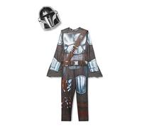 Rubies Costume Mandalorian Classic per ragazzi, Tuta stampata, mantello e maschera, Oficial Mandalorian Star Wars per Carnevale, Halloween, Natale e cumpleanno