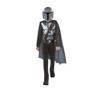 Rubies Costume Mandalorian OPP a buon mercato in scatola per ragazzi e ragazze, Jumpsuit, mantello e maschera, ufficiale Star Wars per carnevale, Natale, compleanno, feste e Halloween.