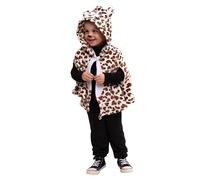 Rubies Costume Mantello Super leopardo per bambine e bambini, Mantello con cappuccio di leopardo, ufficiale carnevale, compleanno, feste, Halloween, Natale