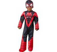 Rubies Costume Miles Morales SAF Preschool per ragazzi, Tuta deluxe e maschera, Oficiale Marvel Spidey & Friends per Halloween, Carnevale, Natale e compleanno