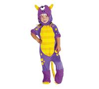 Rubies Costume Monster per bambini 1 anno, Neonato, Tuta e capello, Costumi halloween neonato, carnevale e compleanni