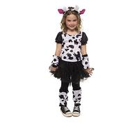 Rubies Costume Mucca Tutu per ragazze, vestito con tutu e coda, diadema, guanti, scaldamuscoli e collant, originale, ideale per Halloween, Natale, carnevale e compleanno.