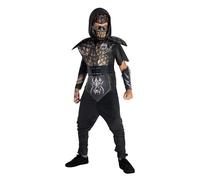 Rubies Costume Ninja per bambino e bambina, Top con cappuccio e tabard, cintura, guanto di sfida, pantaloni e maschera, Licenza Ufficiale per cmpleanno, feste, cosplay e Carnevale