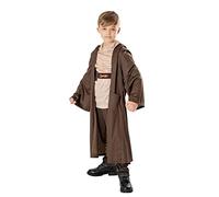 Rubies Costume Obi Wan Kenobi Deluxe per bambino e bambina, Maglietta, pantaloni con cintura e tunica con cappuccio, Licenza Ufficiale Star Wars per Halloween, Natale, Carnevale e Compleanni