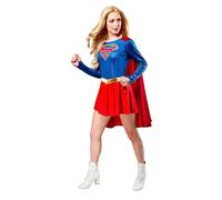 Rubie's Official Supergirl Ladies Fancy Dress, Blue/Red, S