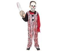 Rubies Costume Pagliaccio Pazzo per bambino e bambina, Tuta con camicia e maschera, Licenza Ufficiale per Costumi Halloween ragazzi e ragazze, Bambini, Feste, Cosplay