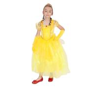 Rubies Costume Principessa Gialla per bambina, Abito principesse bambini, Vestito, guantoni e tiara, per feste, Natale, Carnevale e compleanno