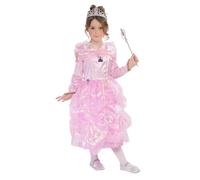 RUBIES COSTUME PRINCIPESSA PARAISO ROSA INFANTILE per bambina, taglia S, vestito, tiara, bacchetta, per Carnevale, Natale, feste e Cosplay