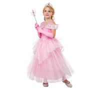 Rosa Principessa Costume per Ragazze - Deluxe Favola Abito