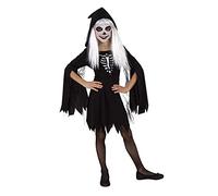 Rubies Costume Scheletro Cappuccio per ragazze, Abito con cappuccio, Oficiale Rubies per halloween, carnevale e cumpleanno