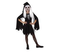 Rubies Costume Scheletro con Cappuccio Vestito Scheletrina Bambina Halloween