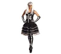 Rubies Costume Skelita Scheletro da Donna Vestito Tg Unica Halloween Carnevale