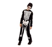 Rubies Costume Skelito per bambino e bambina Tuta stampato e cappuccio Ufficiale