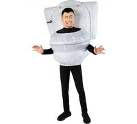 Rubies Costume Skibidi Toilet per bambino e bambina, Abito WC gonfiable con ventilatore e maschera, Licenza Ufficiale, Taglia Unica per Carnevale, feste, cosplay