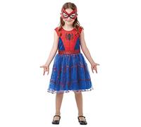 Ragazze Ufficiale Ragno-Ragazza Costume & Maschera Deluxe Brillantini Supereroe