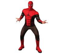 Rubie's costume Spiderman 3 Deluxe, No way Home, Marvel, Avengers, Taglia unica, per adulto (702754-STD), Rosso-Nero