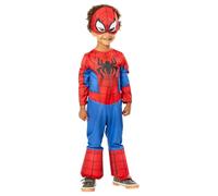 Rubies Costume Spidey Classic per bambino e bambina, Tuta e maschera, Licenza Ufficiale Marvel, Taglia 2-3 anni per Carnevale, Natale, feste